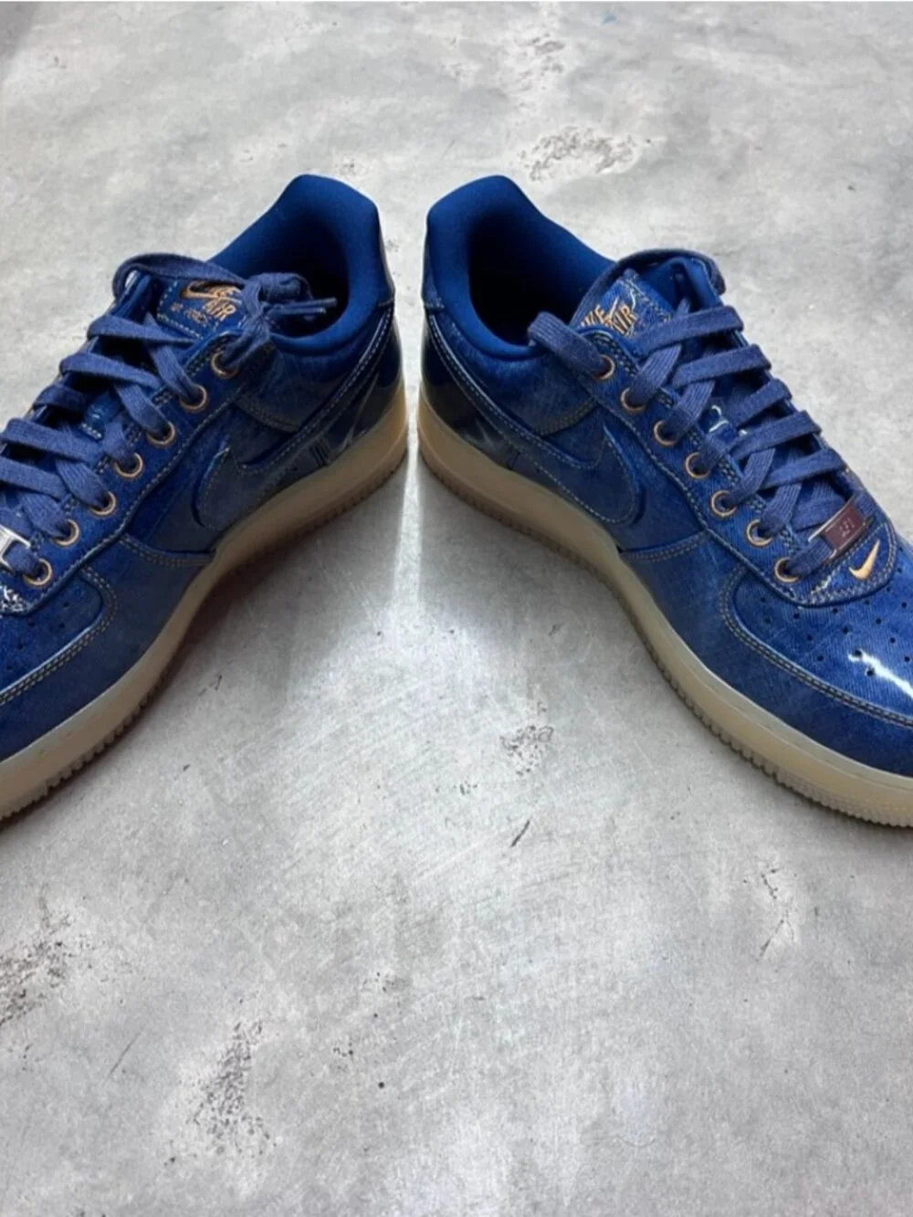 Nike Air Force 1 Low Patent Denim Men's IM5757 400 - New